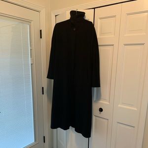 MaxMara Black Wool Long Coat